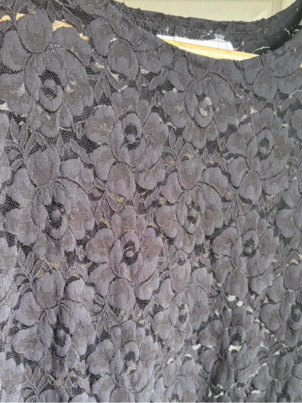Vintage Anna Kriste Black Lace Top - Picture 5 of 7
